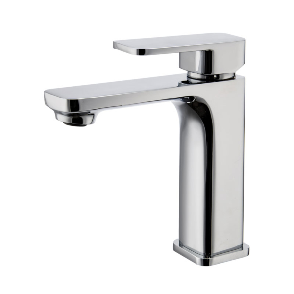 BadundKuche Black Basin Mixer - Soft Sqare Edge Handle