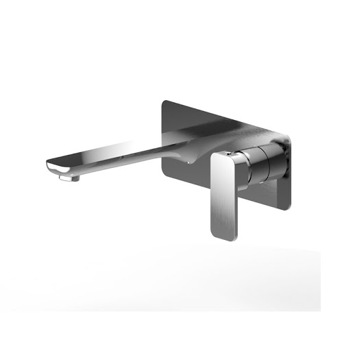 Basin Mixer With Outlet - Brushed Nickel