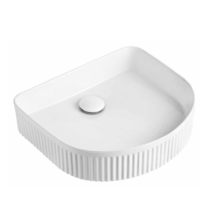 Half Oval Ceramic Counter Top Basin