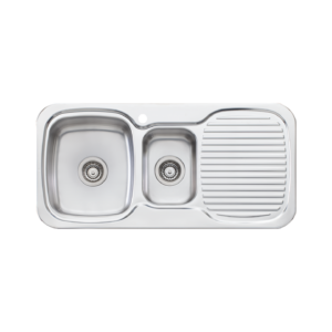 Oliveri LakeLand Left Hand Bowl Sink Polished Stainless Steel Oliveri LakeLand Left Hand Bowl Sink Polished Stainless Steel