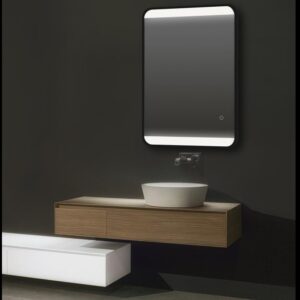 Frosted Edge Framed Front 3 Color Lighting LED Mirror