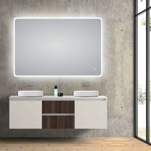 Frosted Edge Lighting Backlit Acrylic LED Mirror Touch Sensor