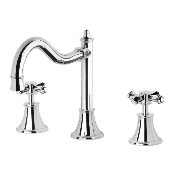 Nostalgia Basin Set Shepherds Crook - Chrome