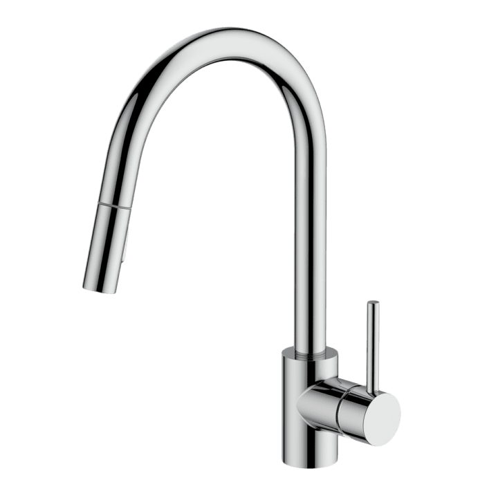 Lucia Pull Out Sink Mixer With Veggie Spray - Chrome