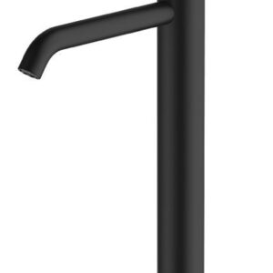 Venice Matte Black Curved Tower Basin Mixer