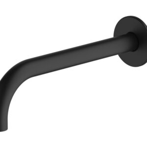 Venice Matte Black Curved Wall Spout