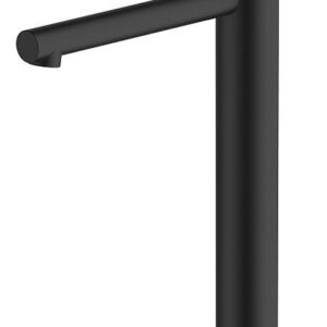 Venice Matte Black Straight Tower Basin Mixer