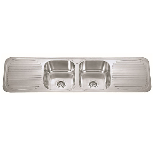 Double Bowl Sink With Double Drainer