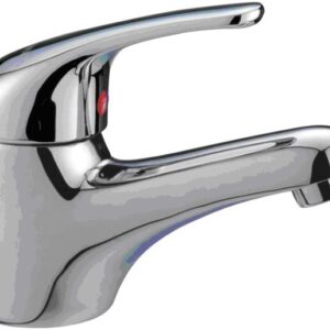 OS Round Solid Bathroom Basin Wels Mixer Tap Faucet Chrome