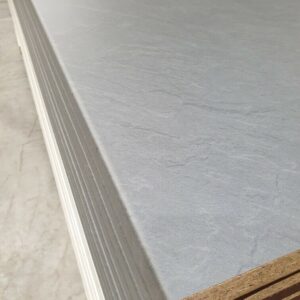 Ready-Made Laminate Benchtop 4200 x 600 x 39mm Tight Form Profile; Colour - Grey Concrete