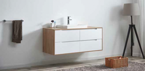 Pure 1200S - M18 - 4 wall hung cabinet drawers