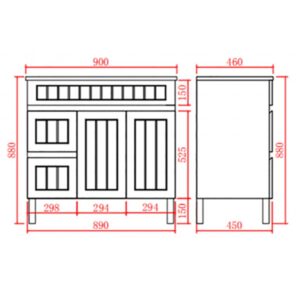 Ceto Acaica With Marble Stone Top – (Ac94ll-mb-mst)