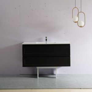 Ceto Fremantle Cab Wall Hung Vanity - Matt Black