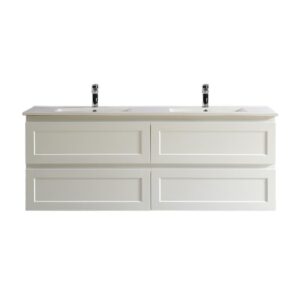 Ceto Pvc Double Bowl Color Cabinet – (FMW1550WH)