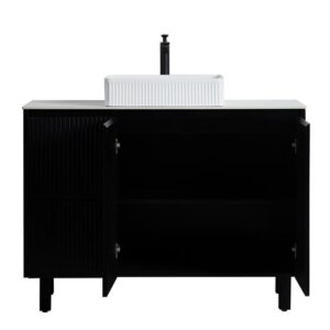 Ceto Brighton Cab With Quartz Top Middle Drawers - (Cb124ll-mb-qst)