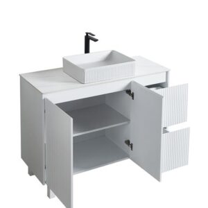 Ceto Left Hand Drawers Right Matte White