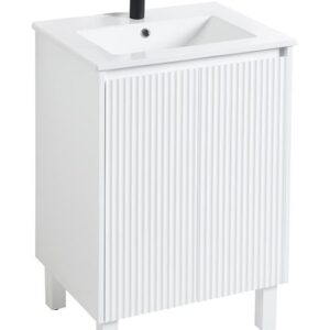 Ceto Brighton Cabinet On Legs - Matte White