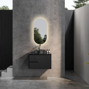 Ceto Pvc Vanity Cabinet with ceramic - (CB74LWMB-CT)