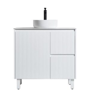 Ceto Brighton Cabinet With Quartz Top - (CB94RL-MW-QST)