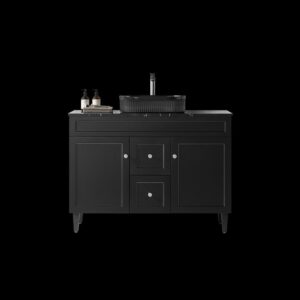 Ceto Harrington Floor Pvc Cabinet Marble Stone - (CH124DLMB-DBMST)