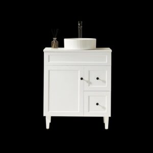 Ceto Harrington natural marble stone top - (CH74RL-MW-MST)