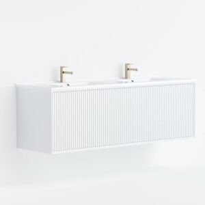 Ceto Kirribilli Wall Hung Cabinet Double Bowl - (CK1200WMW-DBCT)