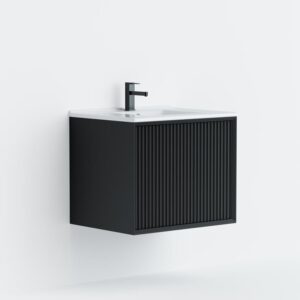 Ceto Kirribilli Wall Hung Cabinet Double Bowl - Matte Black