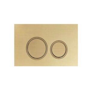 Round Push Plate - Brushed Gold