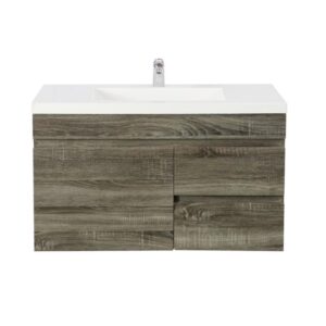 Berge Pvc Filmed Slim Right Hand Drawer - Dark Grey