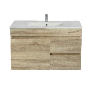 Berge Pvc Filmed Wall Hung Vanity - (B74RWWO-CT)