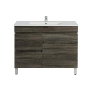 Berge Pvc Filmed Floor Vanity With Ceramic - (B94LLDG-CT)