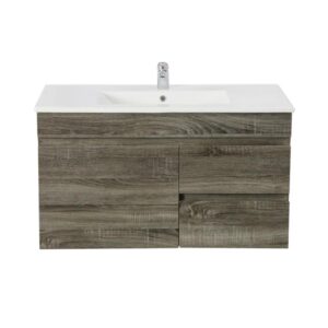 Berge Pvc Filmed Wall Hung Vanity With Ceramic