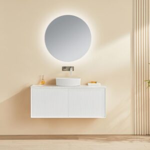 Ceto Kirribilli Natural Marble Quartz Top - (CK1200W-MW)