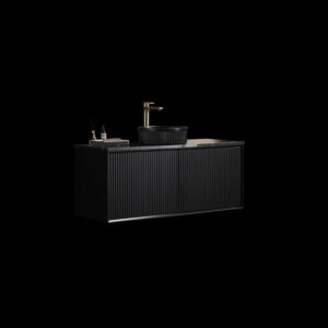 Ceto Kirribilli Wall Hung Single Bowl - Matte Black