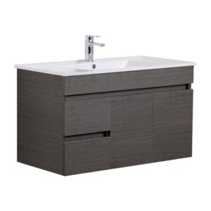 Evie Wall Hung Vanity with Ceramic - (EV94LWH-DB-CT)