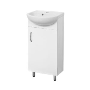 Pvc Poly White Cabinet Durable White - Gloss Finish