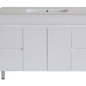 MDF Poly White Cabinet Single Bowl