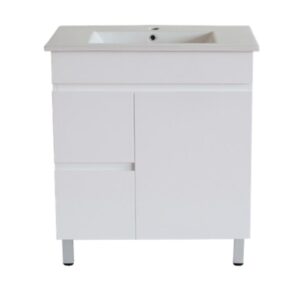 MDF Poly Slim Line 750 vanity cabinet LHD