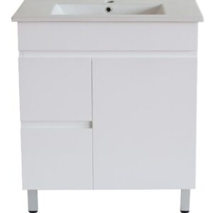 MDF Slim Floor Cabinet Only - Gloss White