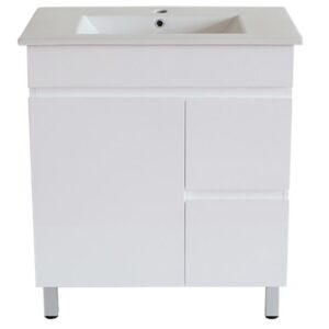 MDF Poly White Cabinet Right Hand Drawer