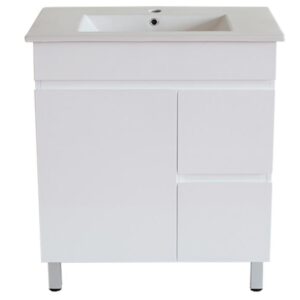 MDF Poly White Cabinet - (M74RL)