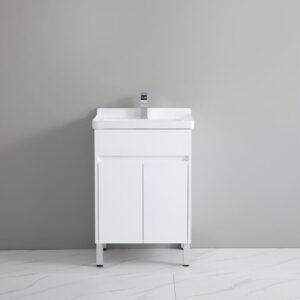 Pvc Poly White Laundry Cabinet