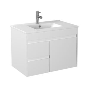 Pvc Slim Wall Hung Vanity With Ceramic - (P73LWH-CT)