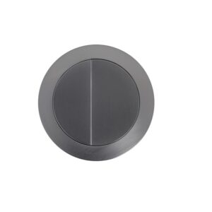 Press button for cistern lid Round - Gum Metal