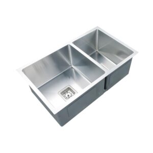 Poseidon Kitchen Sink Double Bowl Square Waste PSW-S, - KSS-775