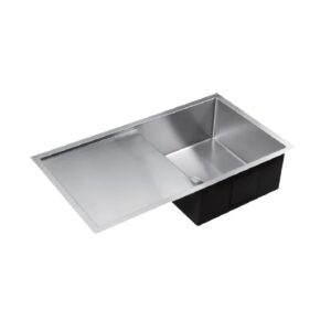 Poseidon Kitchen Sink Single Bowl Square Waste, - KSS-400D