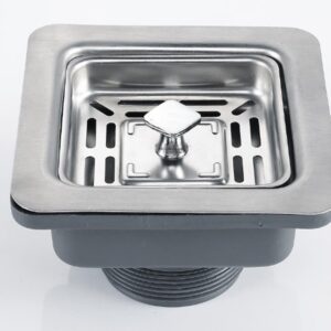 Kitchen Sink Stainless Steel Sink Waste, Square