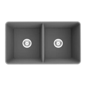 Poseidon Quartz Kitchen Sink - Matte Grey