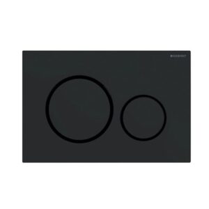 Push Plate Fingerprint-Resistant Black Trim