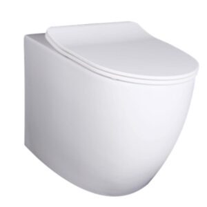 Veda Box Rim Pan with slim toilet seat and trap 60